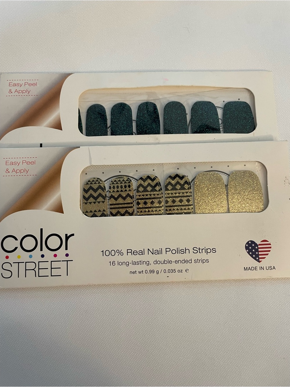 🔥 Color Street Nail Polish Strips Bundle – 2 Sets Glitter & Designs